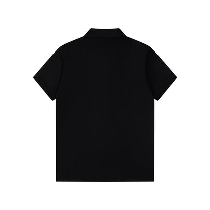 Camiseta polo con bordado de caballo de guerra en la cintura