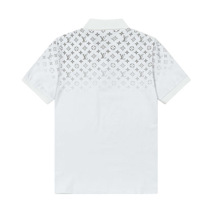 Polo con estampado completo degradado