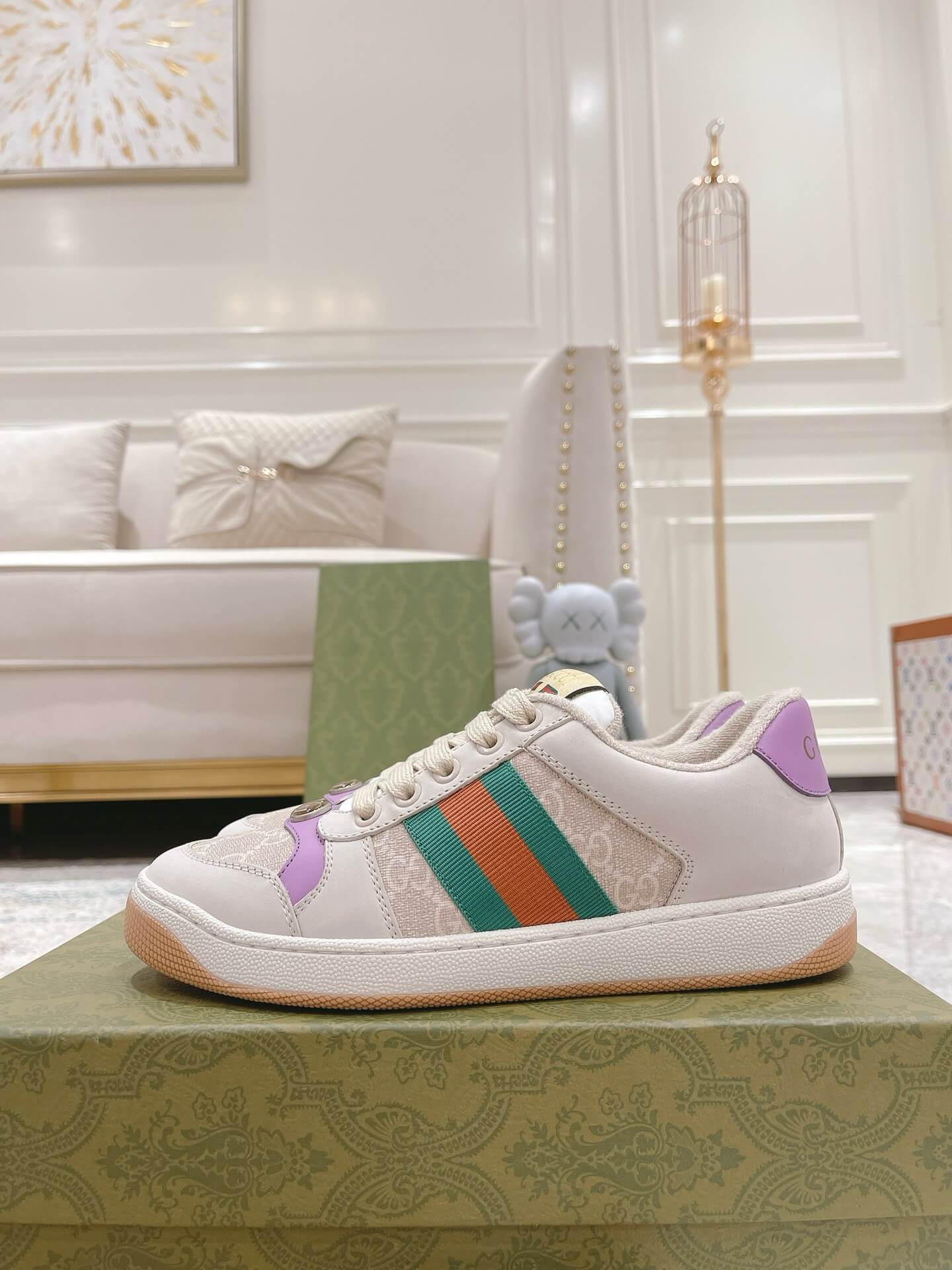 Blue and Red Stripe Sneakers