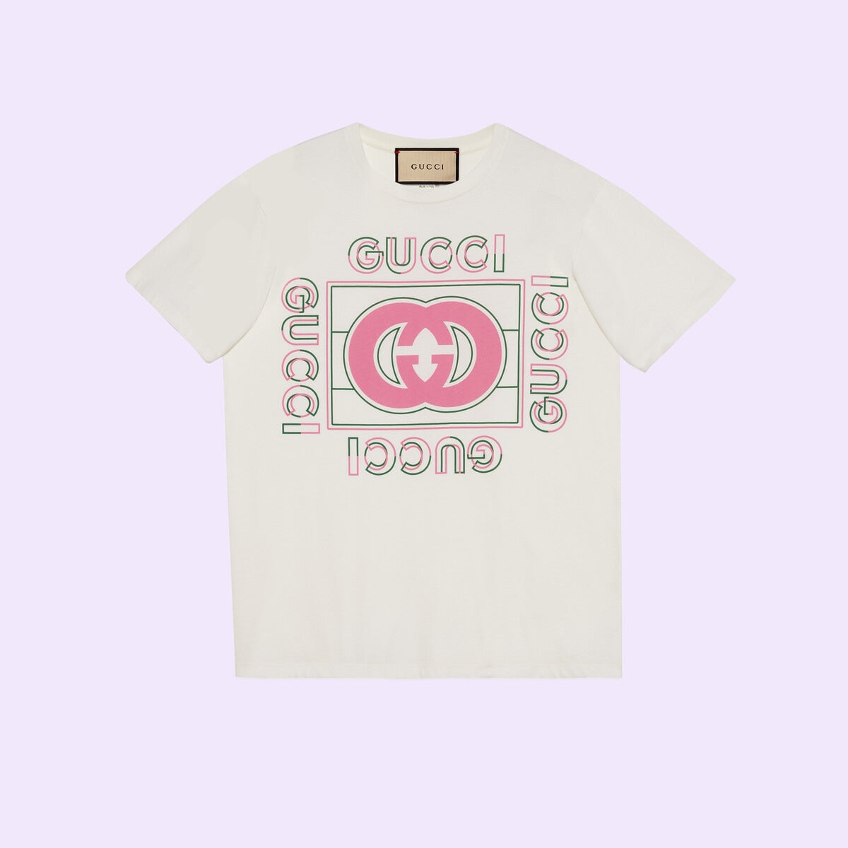 CAMISETA con estampado vintage rosa 