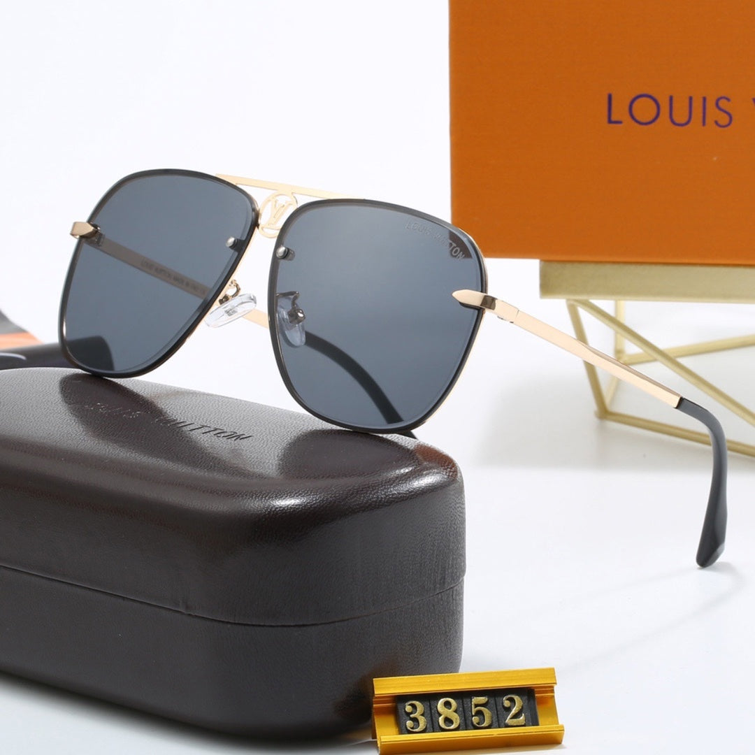 Gafas de sol de aviador con montura metálica minimalista