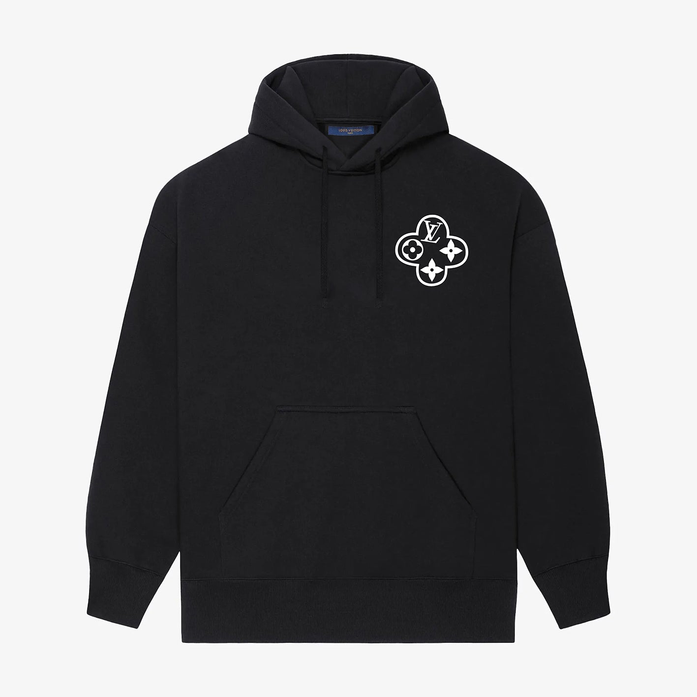 Sweat à capuche imprimé chaîne