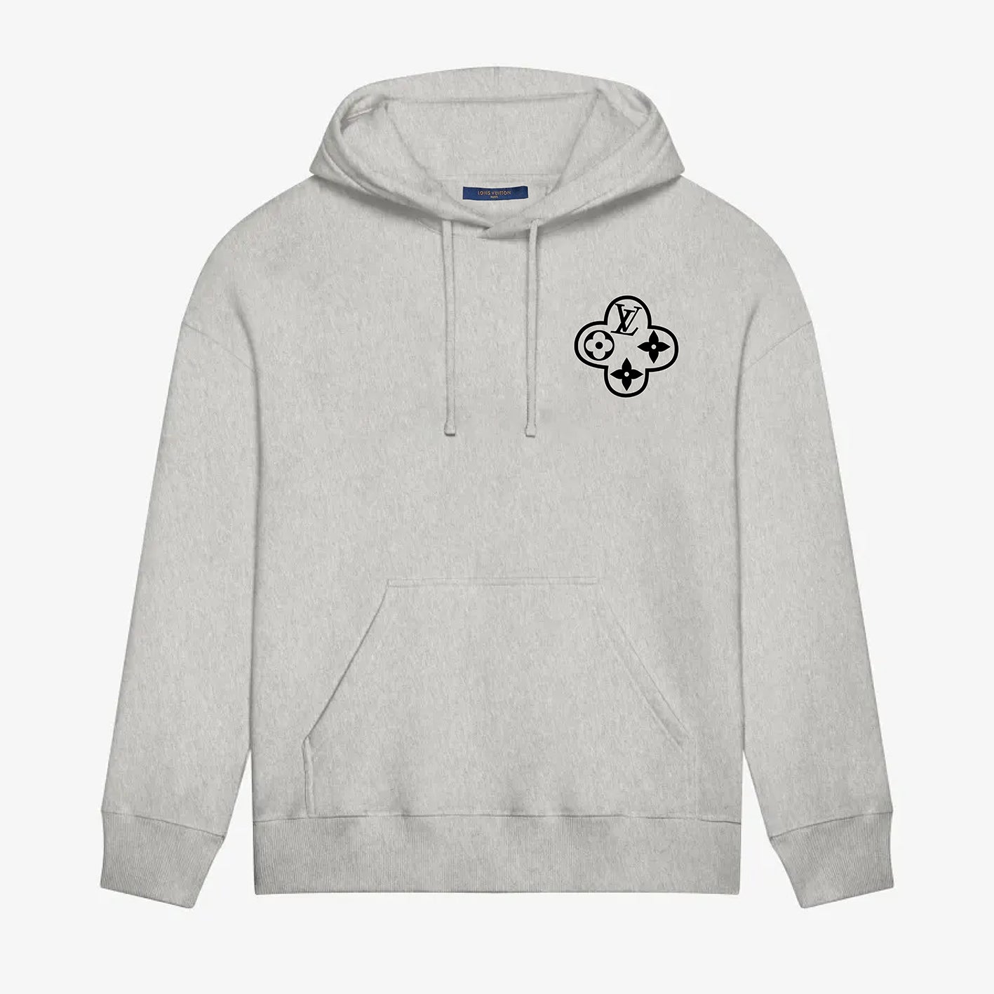 Sweat à capuche imprimé chaîne