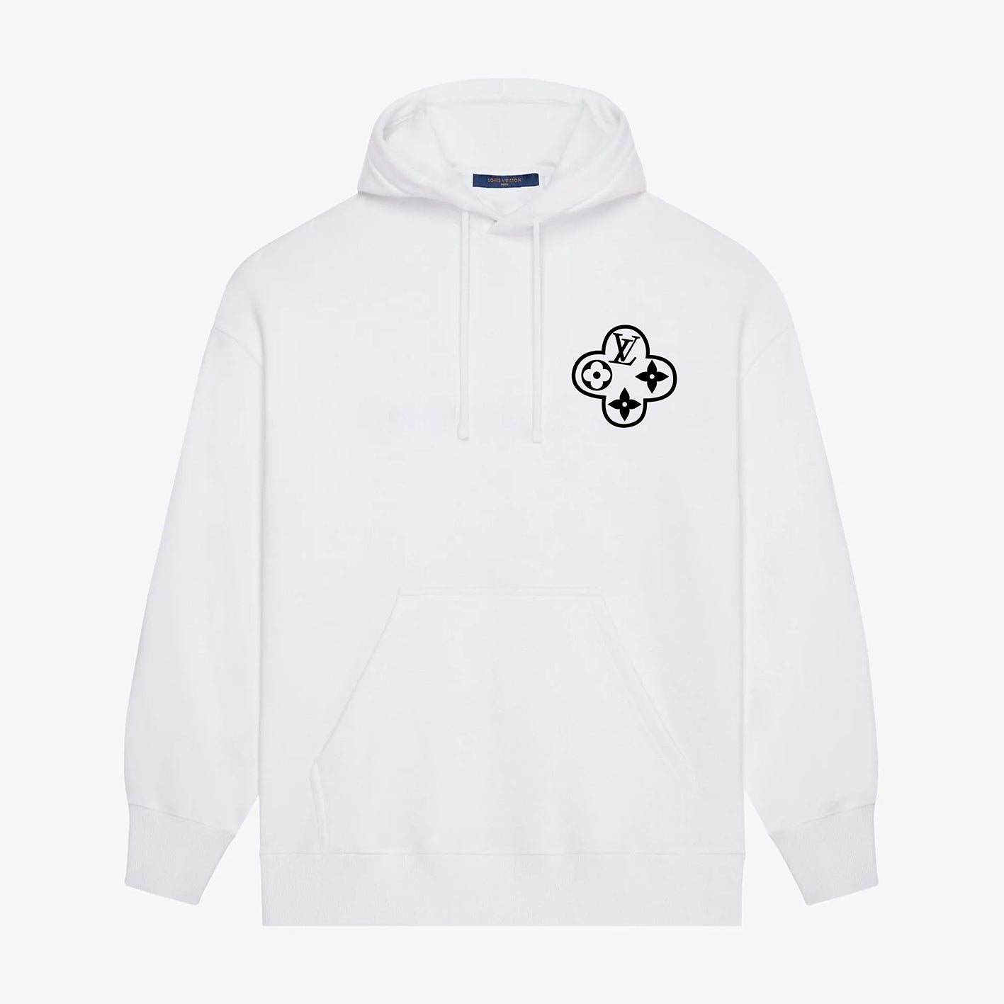 Sweat à capuche imprimé chaîne