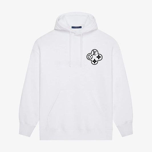 Sweat à capuche imprimé chaîne