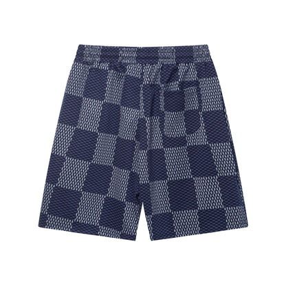 Short de plage à carreaux tendance