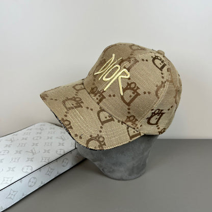 Gorra de béisbol con estampado de letras de estilo urbano