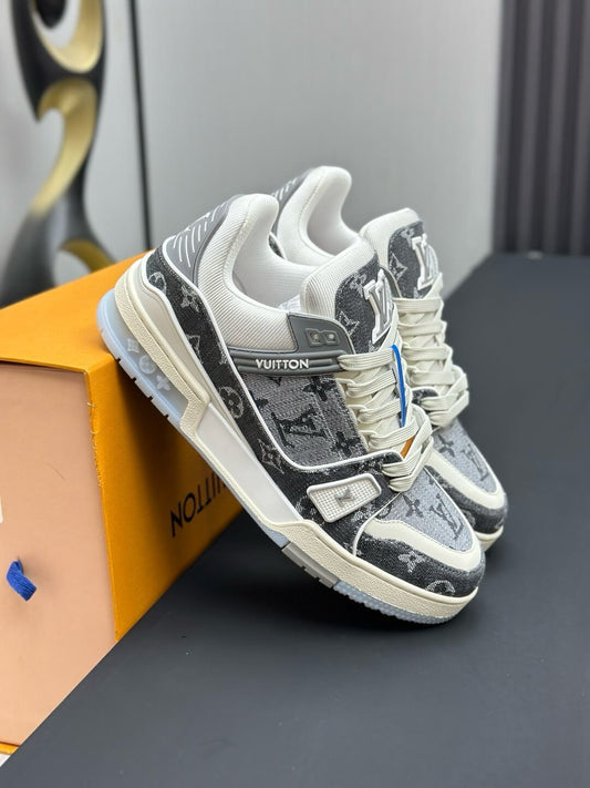 Gray All-Over Jacquard Sneaker