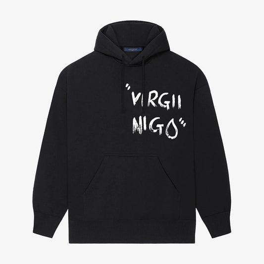 Sweat à capuche imprimé lettre