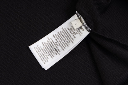 Camiseta polo con bordado de caballo de guerra a rayas