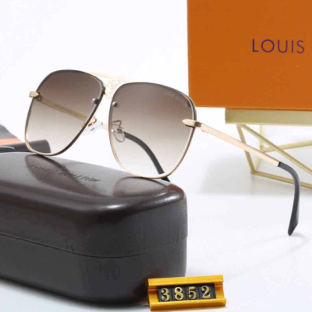 Gafas de sol de aviador con montura metálica minimalista
