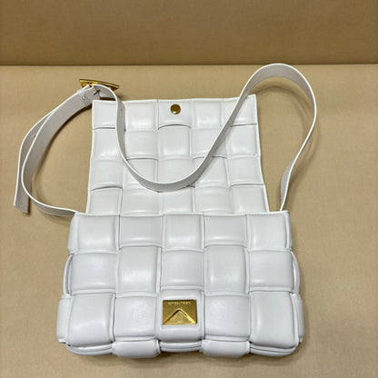Minimalist Versatile Leather Woven Rectangular Bag