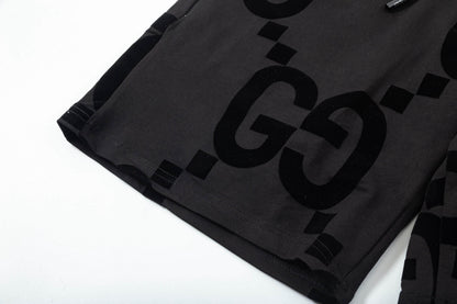 Pantalones cortos con estampado completo de G súper grande
