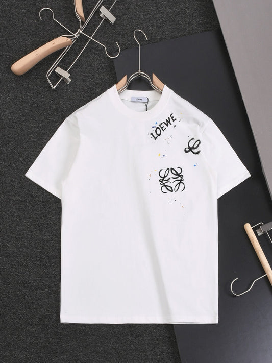 Hand-Drawn Letter Graphic T-Shirt