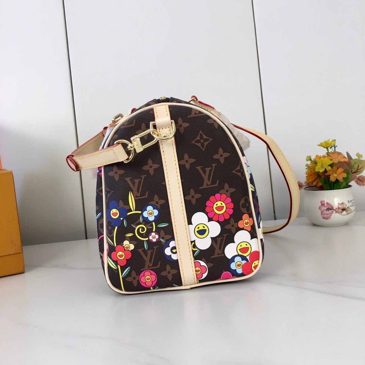 Bolsa de almohada con estampado floral de grafiti de moda