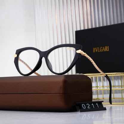 Gafas de sol estilo ojo de gato con patillas ligeramente curvadas y estilo retro chic