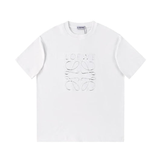 Hand-Cut Applique Embroidered T-Shirt