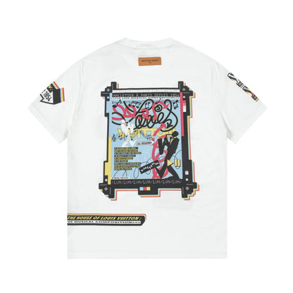 Camiseta con estampado de músico