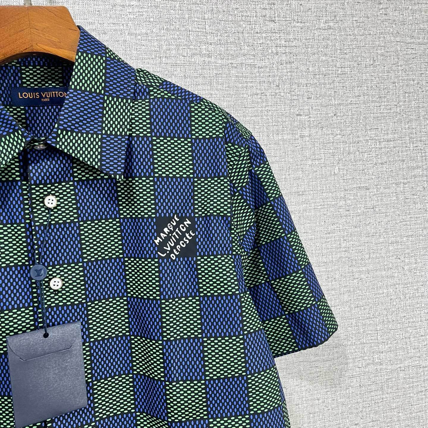 Chemise à manches courtes à imprimé intégral