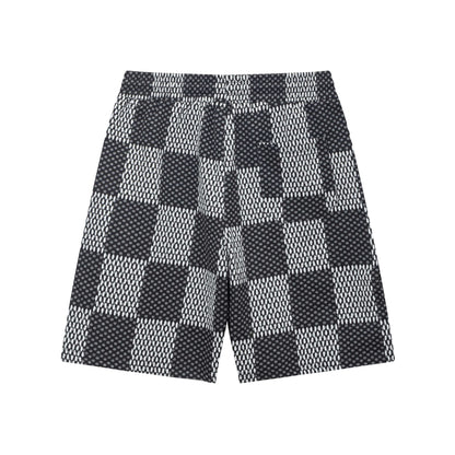 Short de plage à carreaux tendance