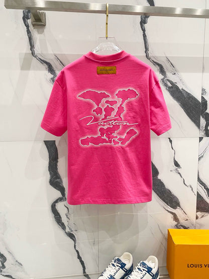 Camiseta bordada con inyección de tinta