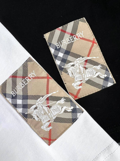 Camiseta clásica bordada con caballo de guerra