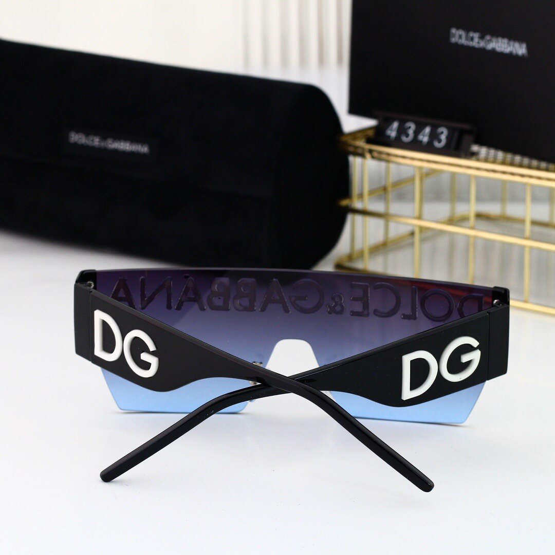 Gafas de sol con estampado de letras grandes estilo hip hop geek