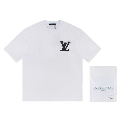 Chenille Patchwork Embroidered Tee