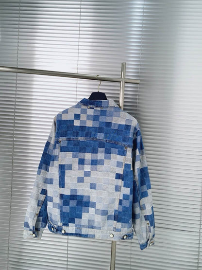 Nuevo traje de mezclilla a cuadros