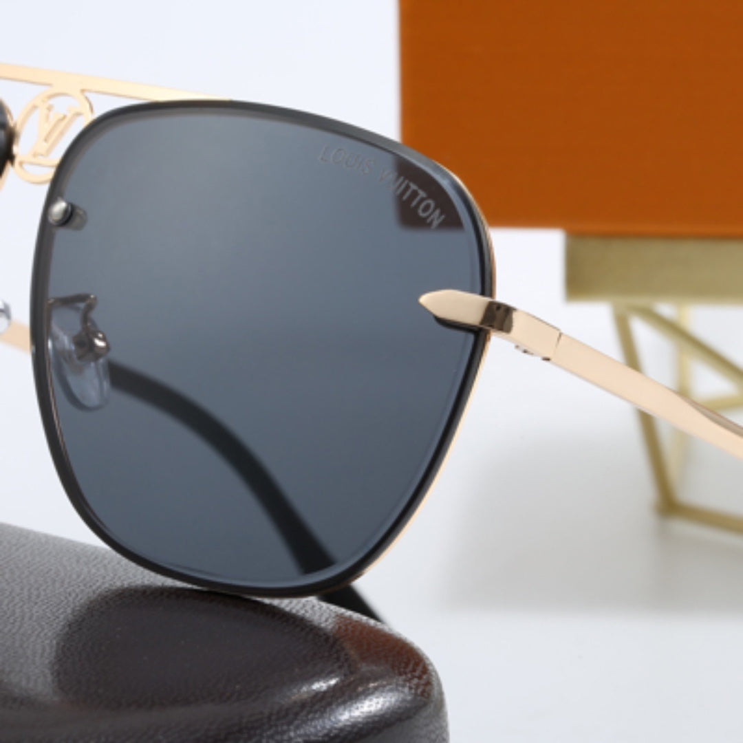 Gafas de sol de aviador con montura metálica minimalista