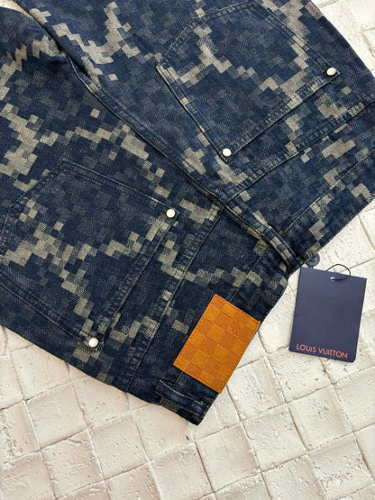Snakeskin Print Denim Jeans