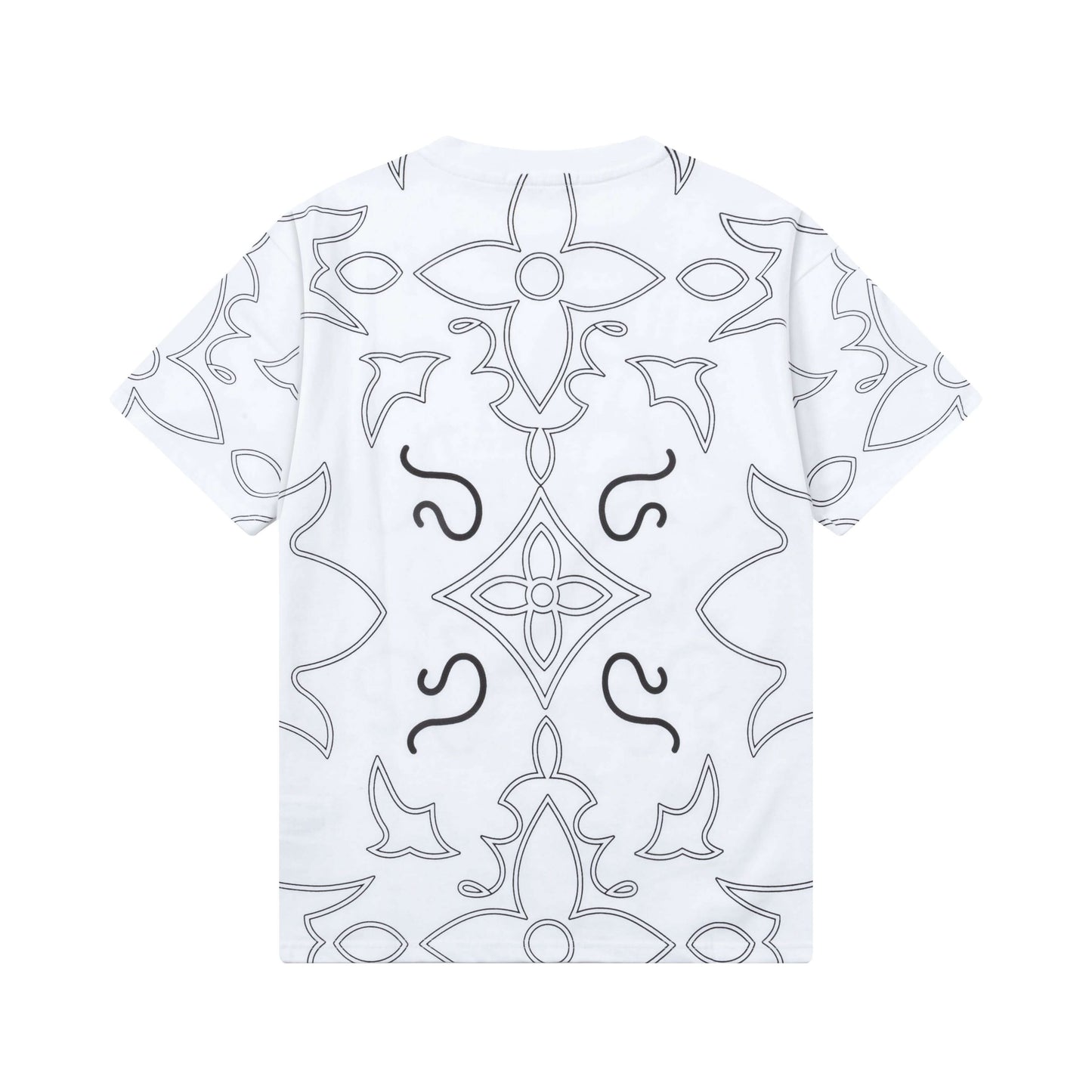 Camiseta de rayas con estampado completo