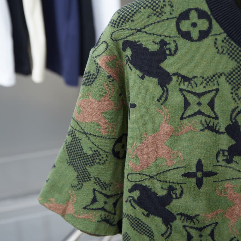 Camiseta de punto de camuflaje