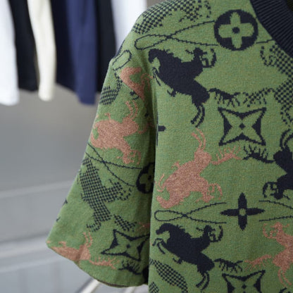 Camiseta de punto de camuflaje