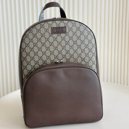Sac à dos en toile et cuir