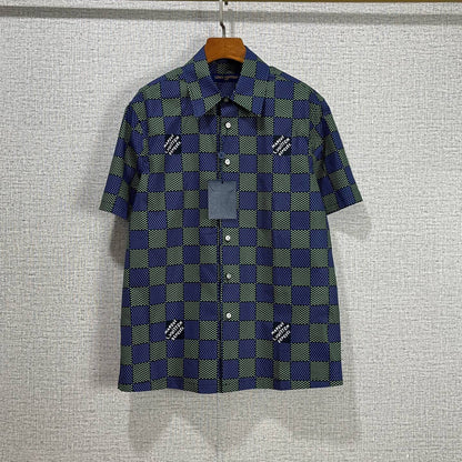 Chemise à manches courtes à imprimé intégral
