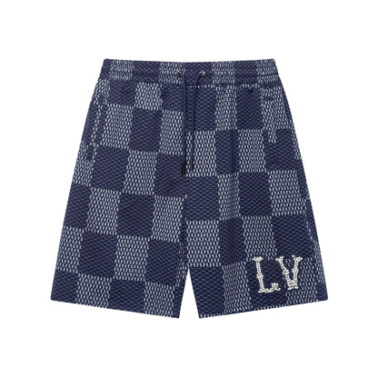 Short de plage à carreaux tendance