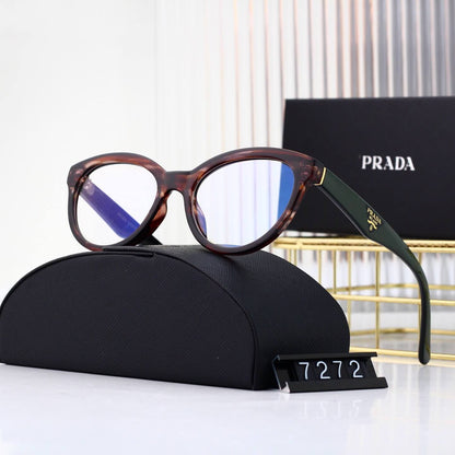 Gafas modernas con estampado de leopardo y protección contra la luz azul