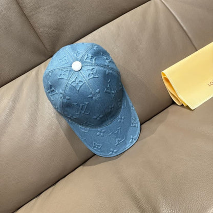 Gorra de béisbol de mezclilla en relieve