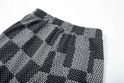 Short de plage à carreaux tendance