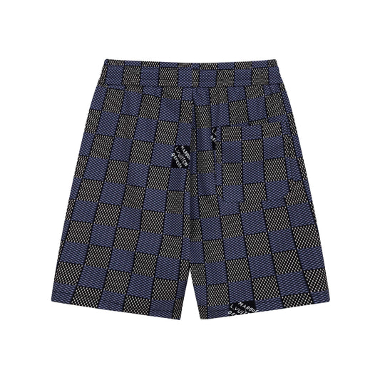 Plaid Design Beach Shorts