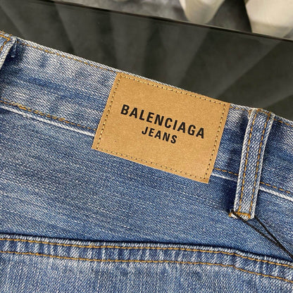 Red Embroidered Jeans