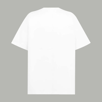 Camiseta con estampado de pintura al óleo de jarrón