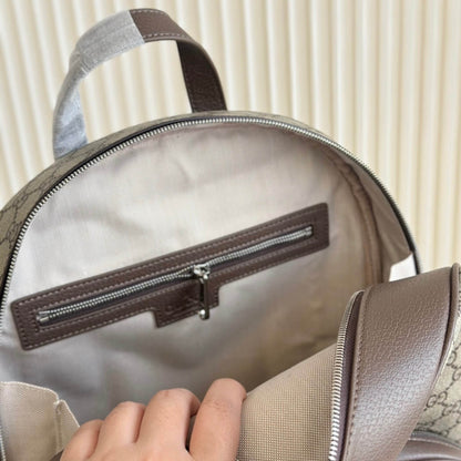 Sac à dos en toile et cuir