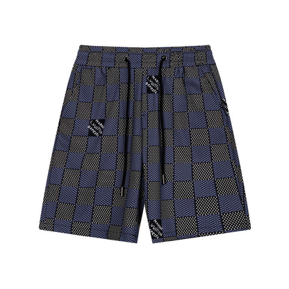 Plaid Design Beach Shorts