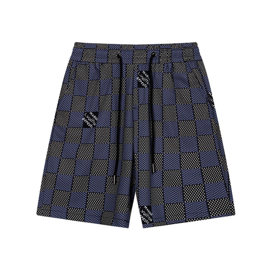 Plaid Design Beach Shorts