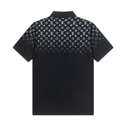 Polo con estampado completo degradado