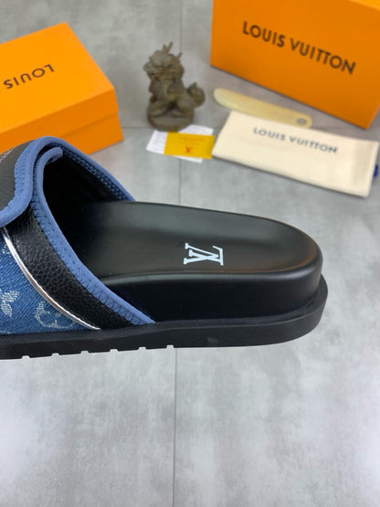 Pantuflas con parche de piel de vaca