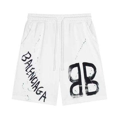 Pantalones cortos con estampado de salpicaduras