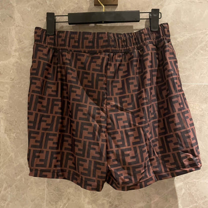 Letter F All-Over Print Swim Trunks